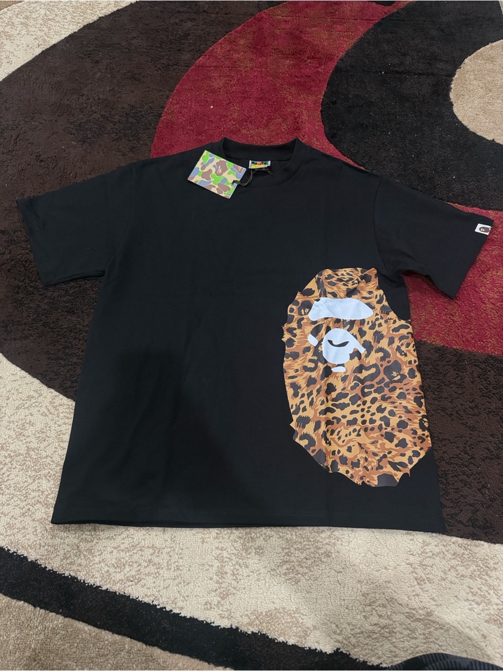 Bape T-shirt Big Head Cheetah Print